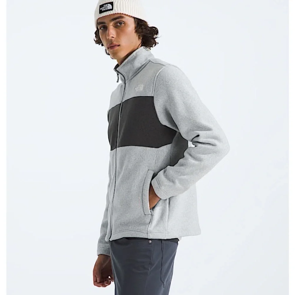 The North Face Men's Large Gordon Lyons Full Zip Grey Heather NWT Fleece